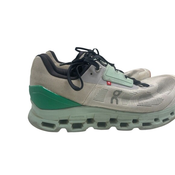 On Cloudstratus Men Size 12 Gray Green White Light Running Shoes main image 15